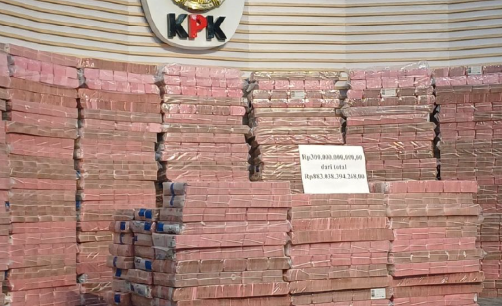 Uang Rp 300 M yang Dipamerkan KPK Ternyata Dana Rampasan Taspen