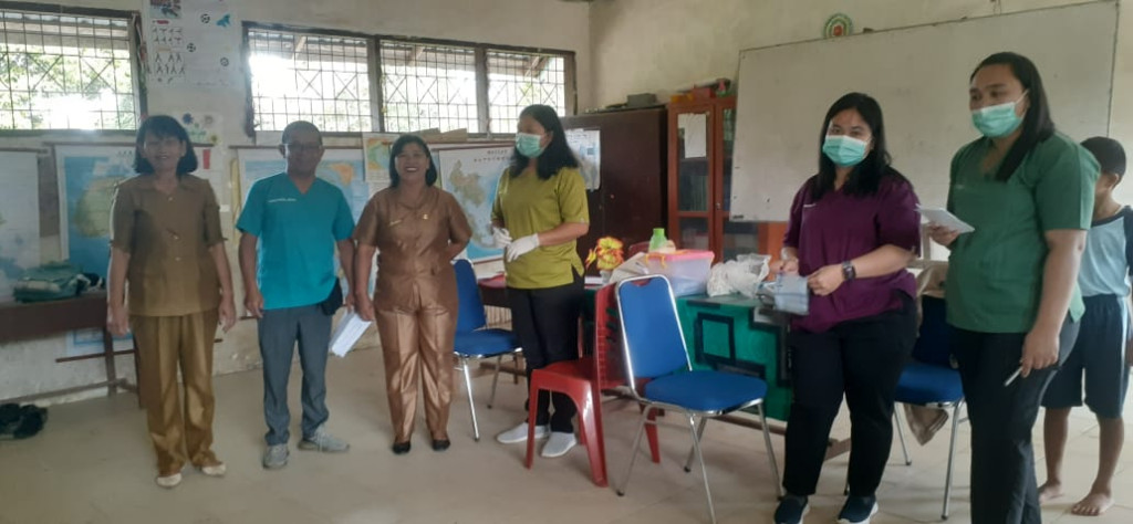 Untuk Meningkatkan Kesehatan Siswa Puskesmas Paranginan Gelar CKG di UPT SDN 126 Paranginan