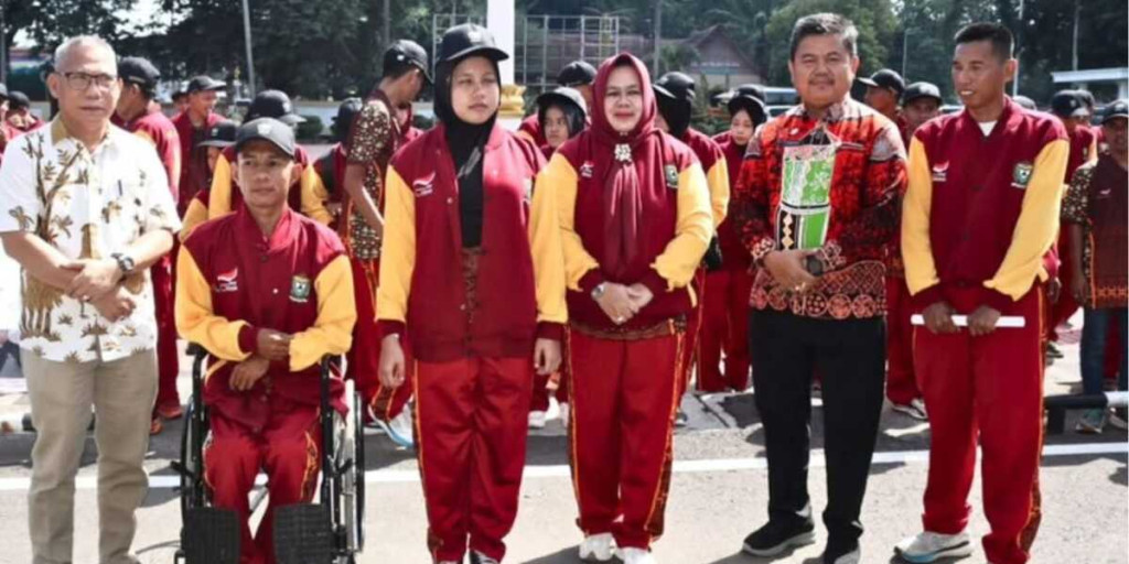 Wabup Lepas Kontingen NPCI Muara Enim Menuju Peparprov V Sumsel, Targetkan Juara Umum