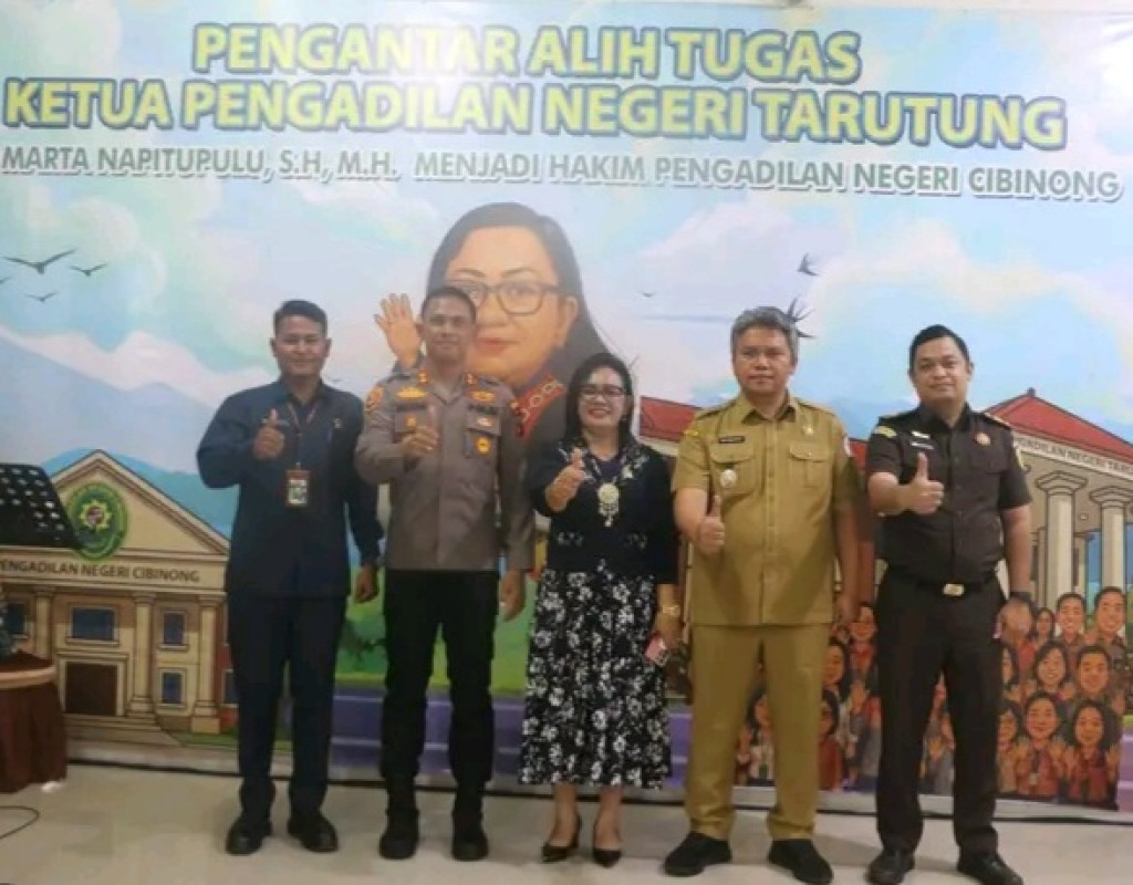 Wakil Bupati Taput Hadiri Acara Pengantar Alih Tugas Ketua Pengadilan Negeri Tarutung