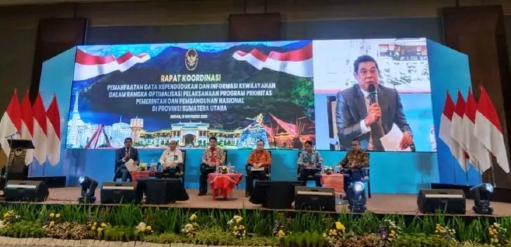 Wakil Bupati Taput Hadiri Rakor Pemanfaatan Data Kependudukan dan Informasi Kewilayahan