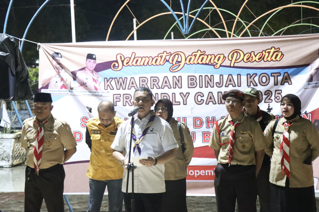Wujudkan Generasi Tangguh, Kwarcab Binjai Gelar Perkemahan Persami Friendly Camp 2025