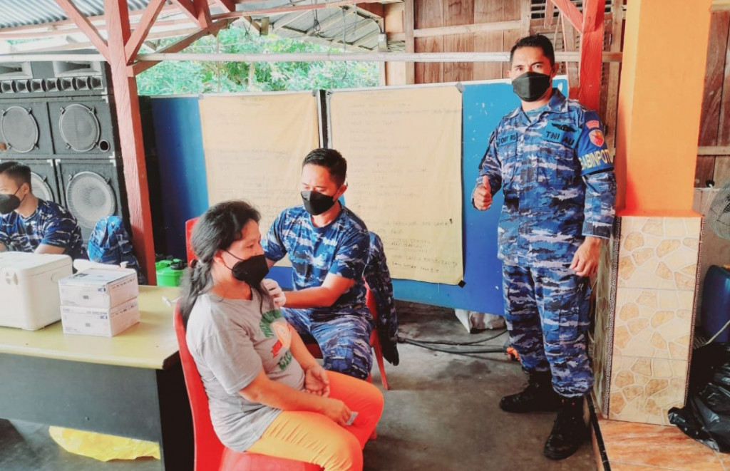 Lanud Sam Ratulangi Kembali Serbuan Vaksinasi di Minahasa Utara