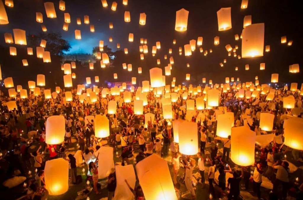 Tak Ada Pesta Lampion Malam Tahun Baru Ini di Candi Borobudur