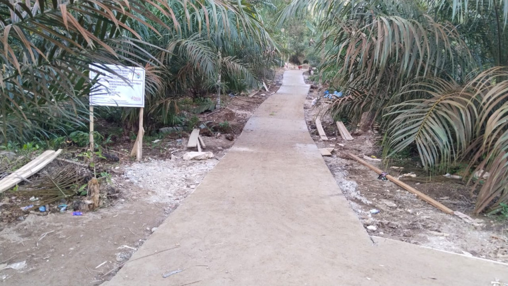 Tingkatkan Produktipitas Pertanian, Pemdes Sibiobio Bangun Jalan Usaha Tani