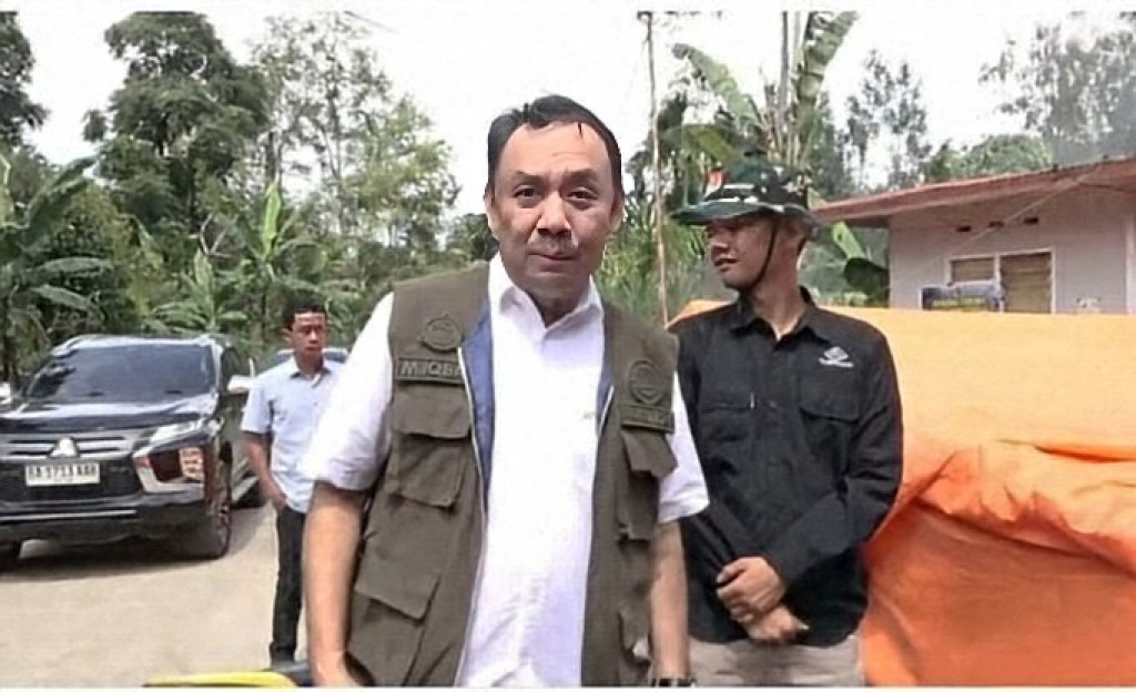 Wakil Bupati Beserta Sekda Agam Pantau Pembangunan Hunian Sementara di Bancah, Maninjau