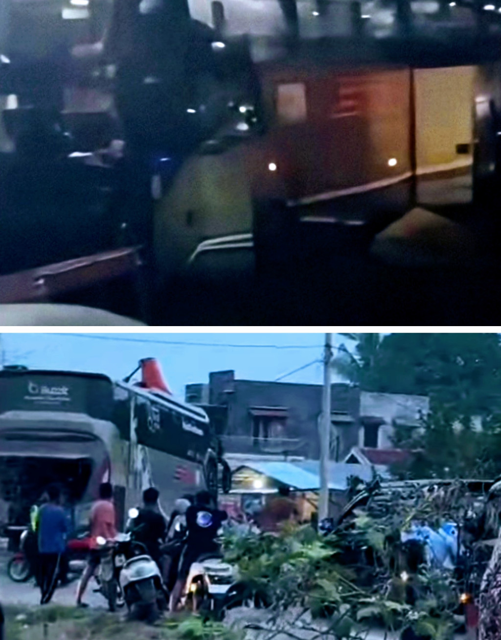 BUS SAN tujuan Bengkulu Kecelakaan di Jambi, 1 Orang Tewas