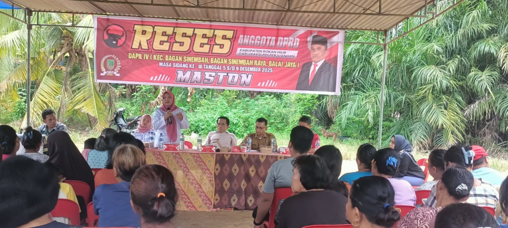 Anggota DPRD Dapil IV Gelar Reses di Kepenghuluan Bagan Batu, Tokoh Masyarakat dan Pendamping PKH Hadir