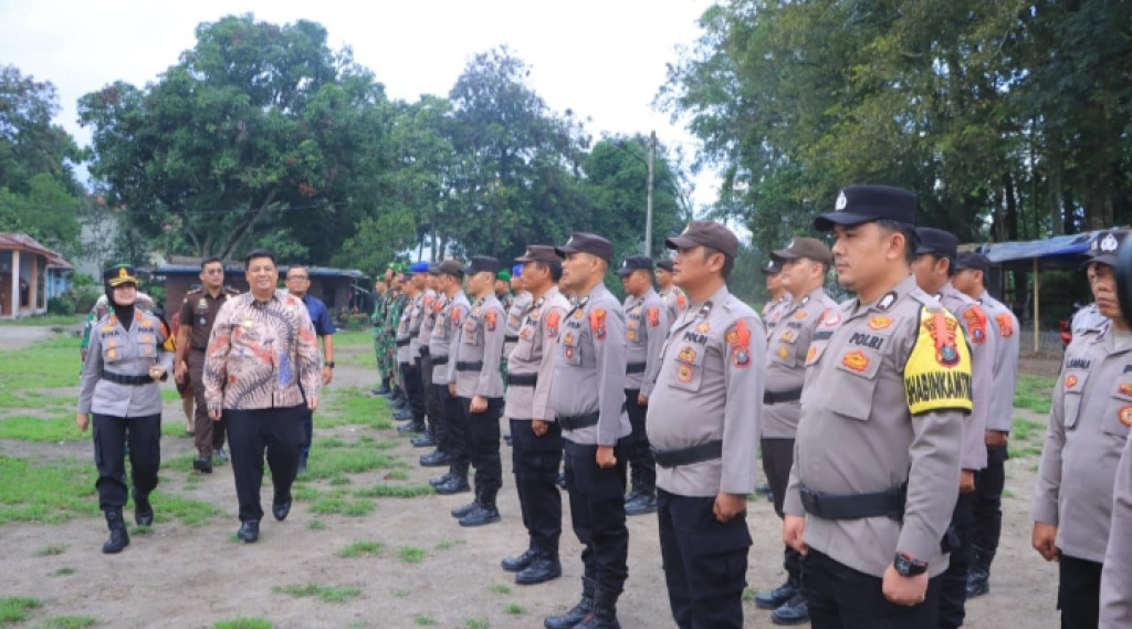 Apel Gelar Pasukan Kesiapan Akhir Operasi Lilin Toba 2025 di Ikuti 209 Personel Polres Samosir
