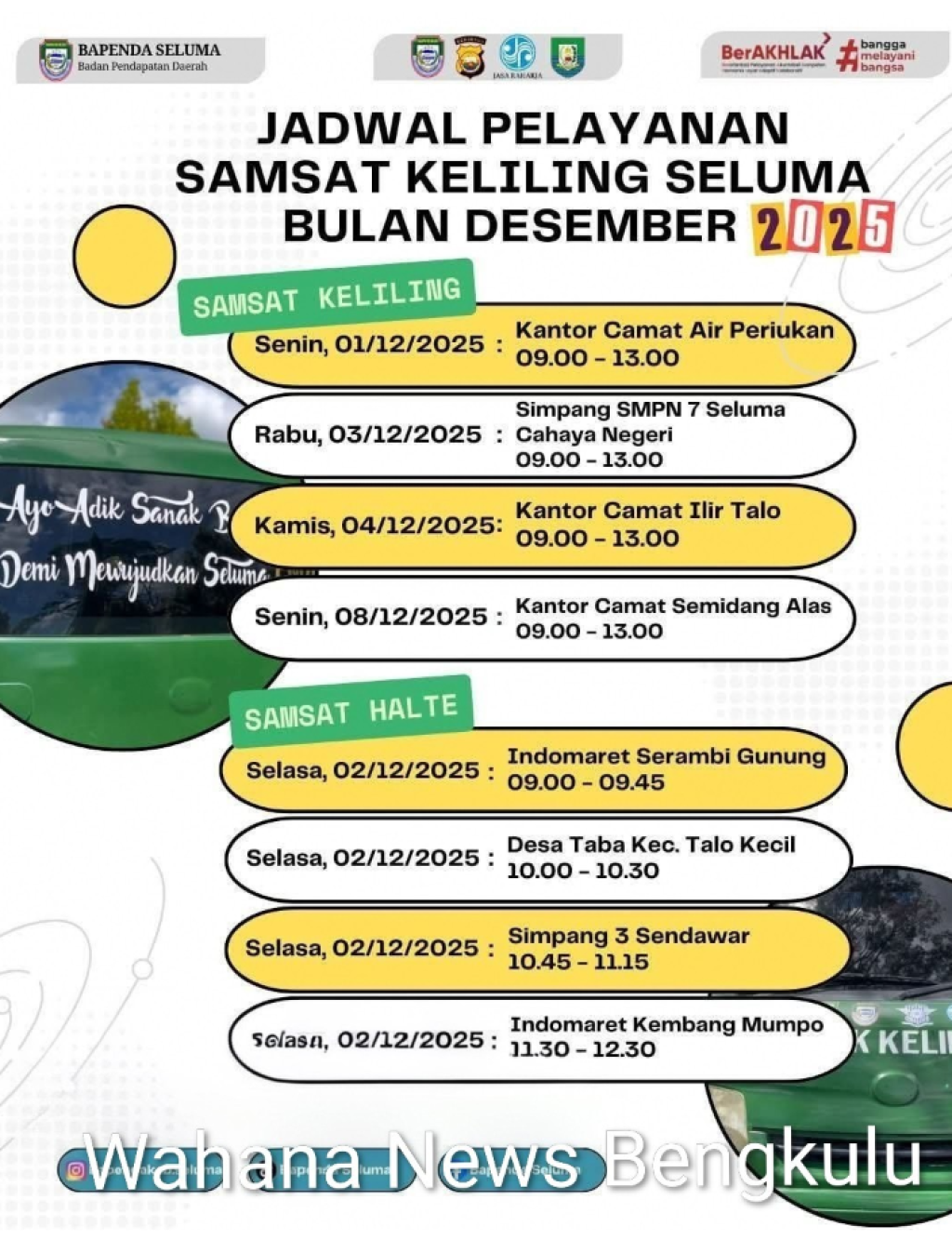 Bayar Pajak Kendaraan Tanpa ke Kantor Samsat, Catat Tanggalnya Sanak!!