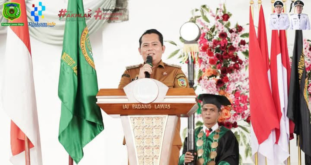 Bupati Hadiri Acara Wisuda VIII Institu Agama Islam Palas.