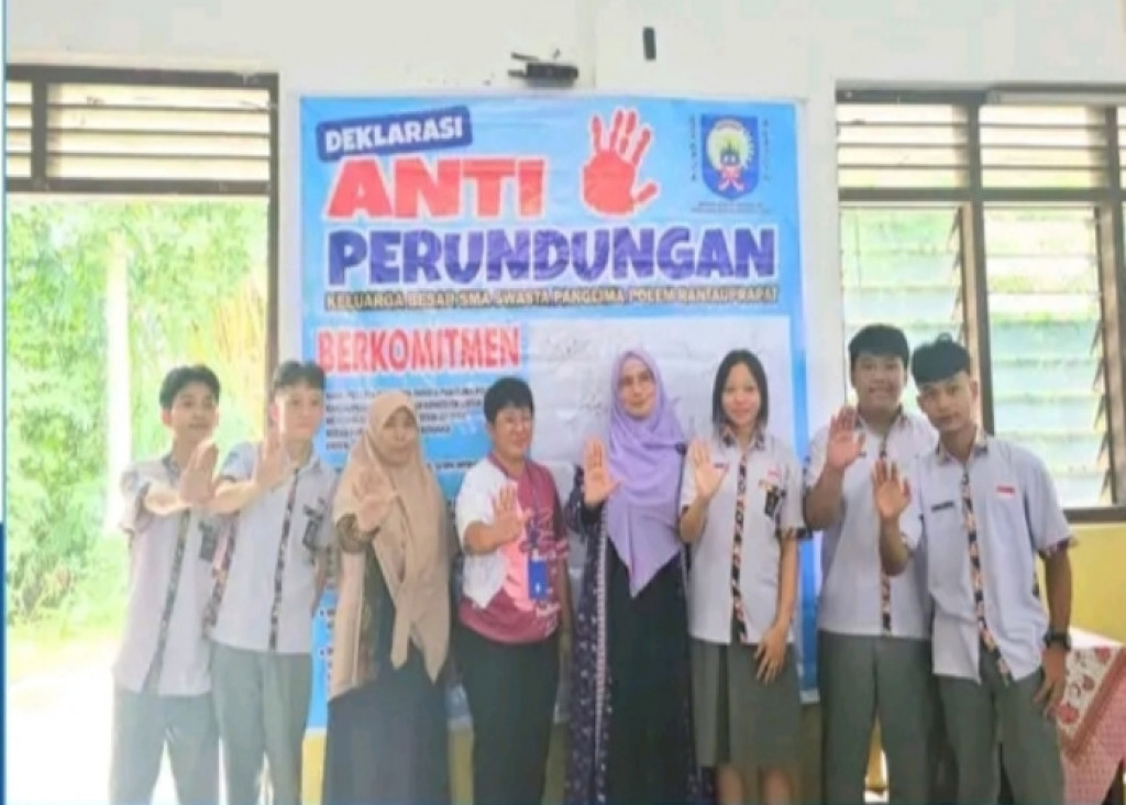 DPPPA Labuhanbatu Hadiri Sosialisasi Anti Bullying di SMA Panglima Polem