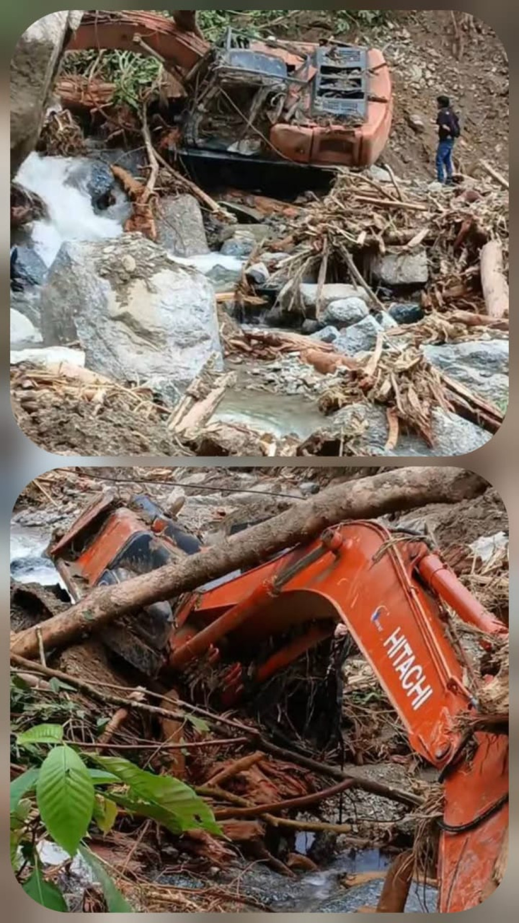 Dua Alat Berat Tertimbun Longsor di Hullang, Warga Soroti Aktipitas Penebangan Diduga Tanpa Izin Resmi