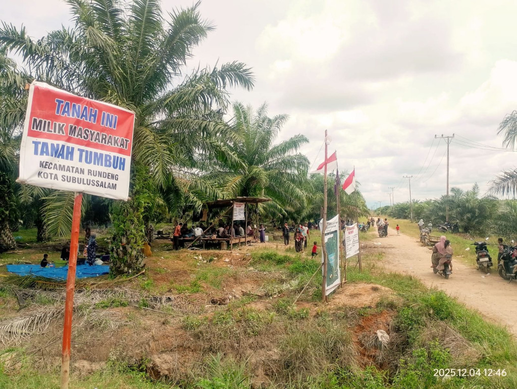 Gelar Doa Bersama di Lahan Berkonflik dengan PT ASN, Eks Kombatan GAM Minta Mualem Turun Tangan