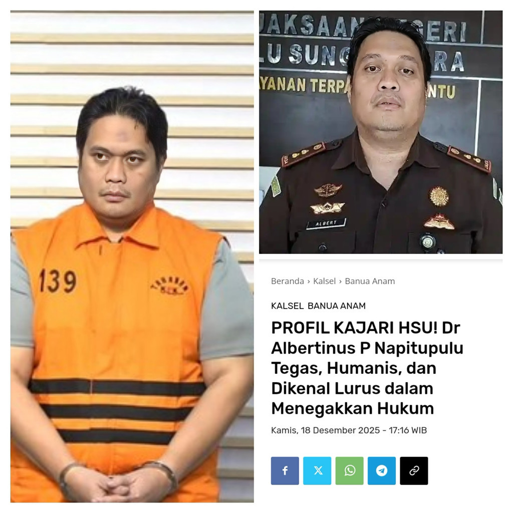 Kajari Hulu Sungai Utara Terjaring OTT KPK!!