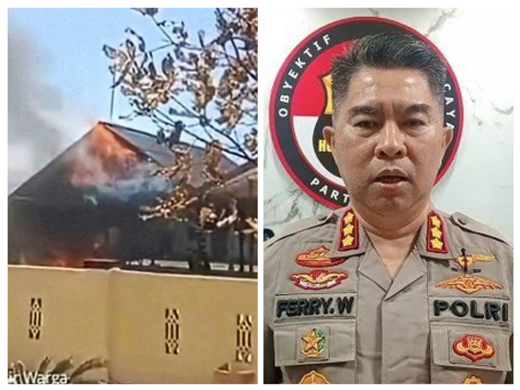 Kantor Polsek Muara Batang Gadis Dibakar Pasal Pelepasan Bandar, Polisi Membantah