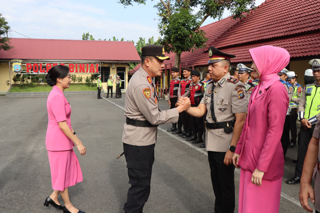 Kapolres Binjai Serah Terimakan Jabatan Kasat Lantas