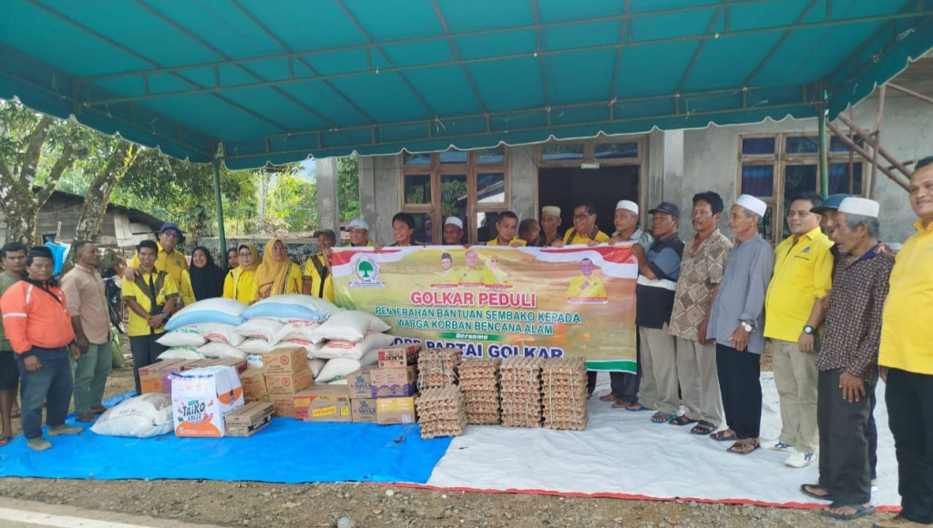 Kehadiran Golkar Bawa  Harapan Baru Bagi Warga Pascabencana Tapanuli Selatan