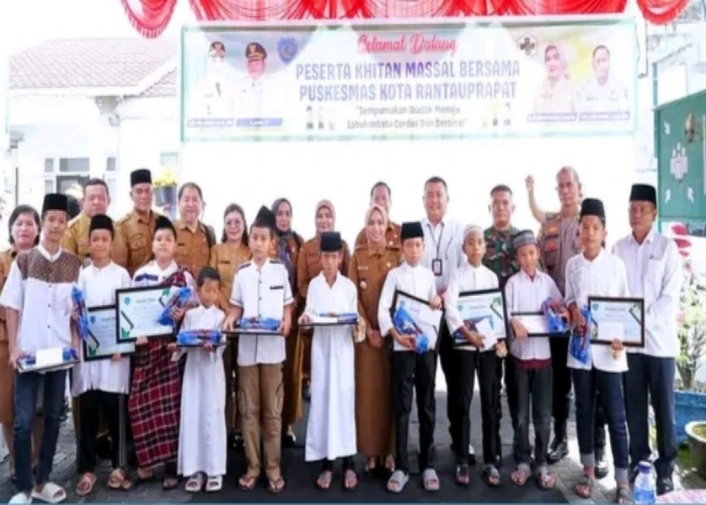 Khitanan Massal Gratis di Rantauprapat, Bupati Labuhanbatu Beri Perhatian Langsung