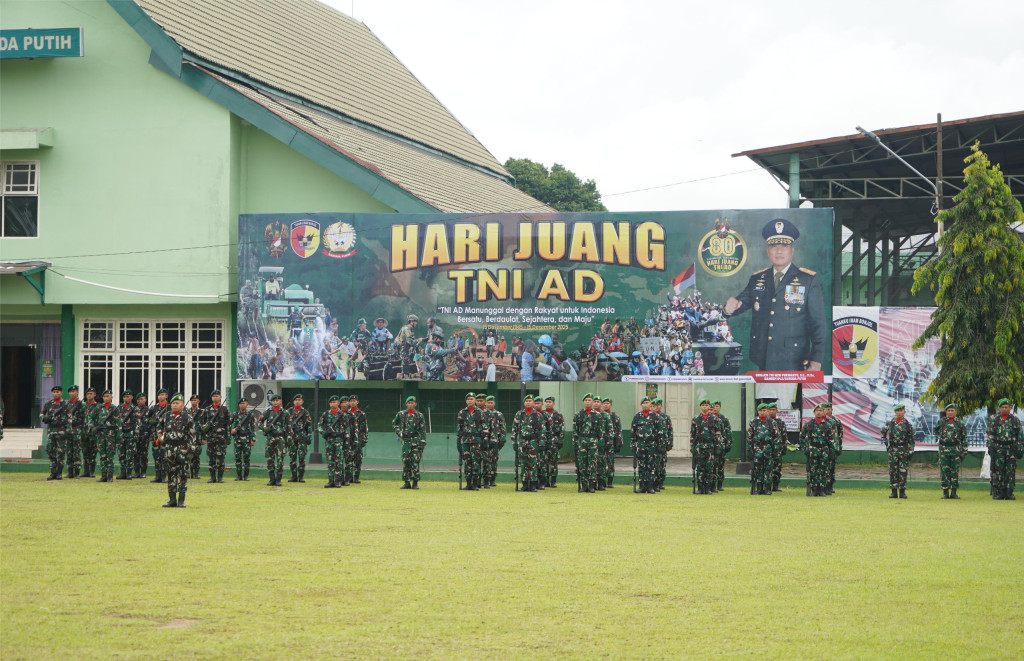 Korem 042/Gapu Peringati Hari Juang TNI AD ke-80, Perkuat Jati Diri Prajurit dan Kehadiran Negara untuk Rakyat