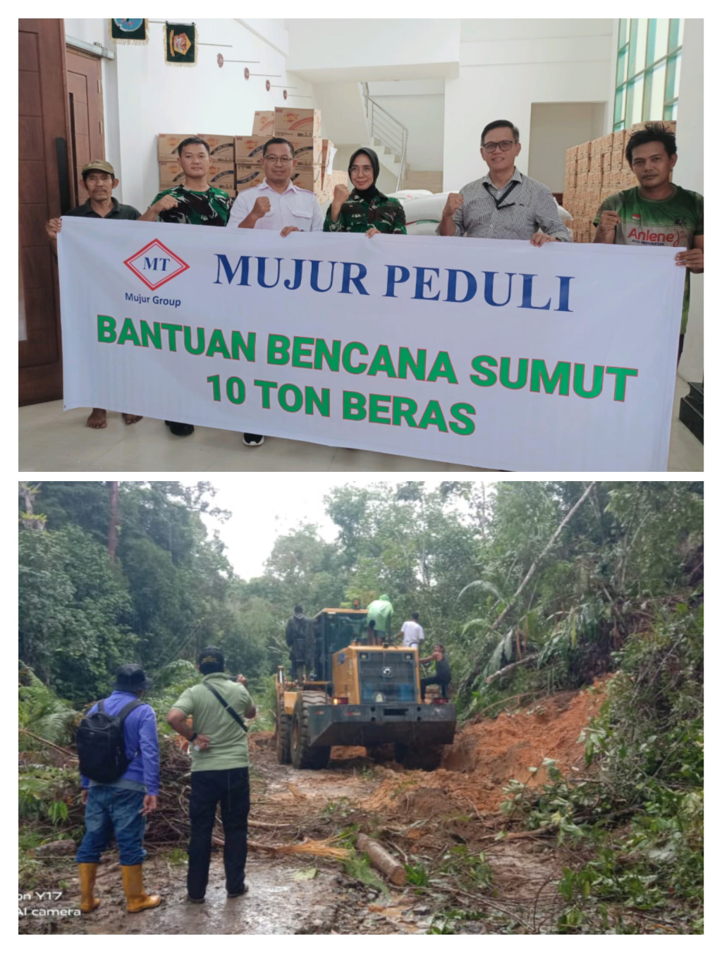 Mujur Timber Grup Salurkan Bantuan 10 Ton Beras ke Korban Bencana Sibolga-Tapteng