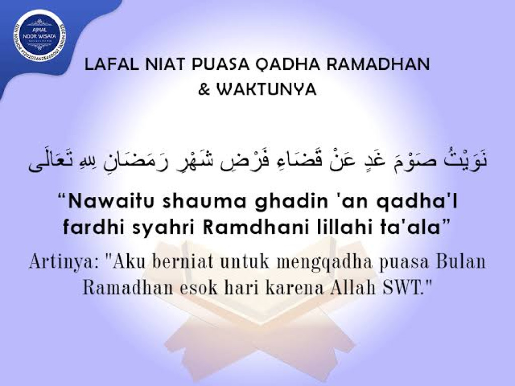 Niat Puasa Qadha Ramadhan, Rajab, dan Gabungan Keduanya