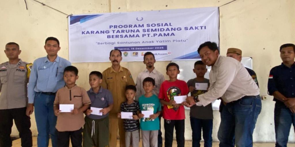PAMA Cluster SSBA Salurkan Santunan Anak Yatim Piatu di Desa Darmo