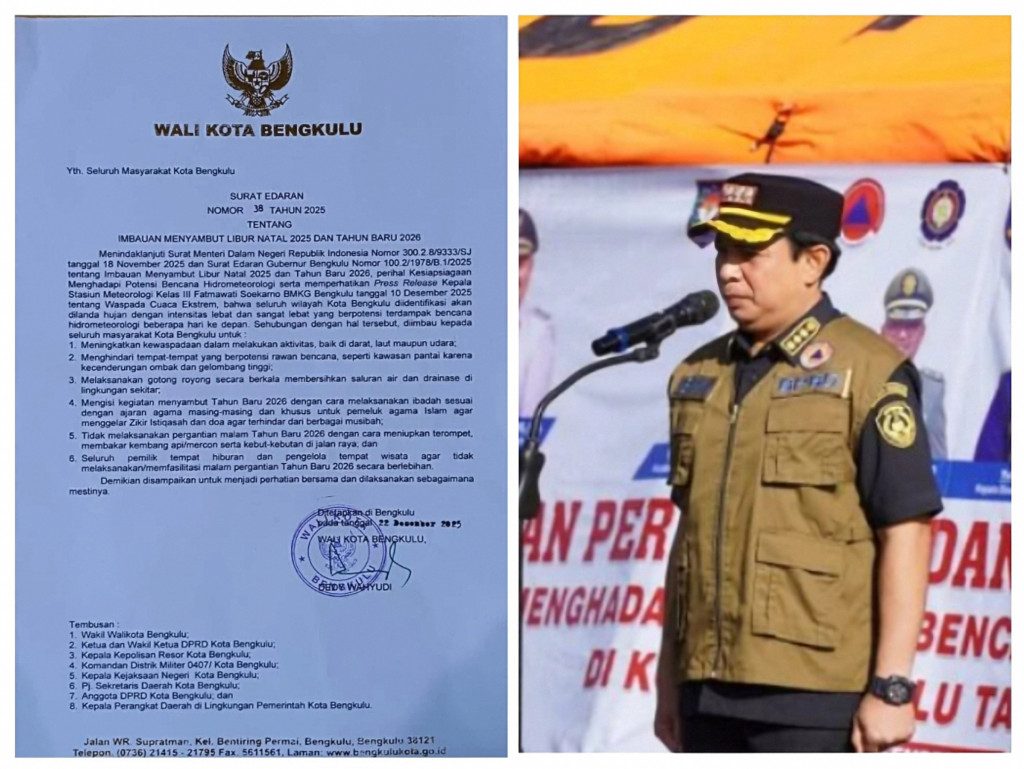 Pemerintah Kota Bengkulu: Rayakan Tahun Baru dengan Bijak dan Waspada pada Cuaca Ekstrem