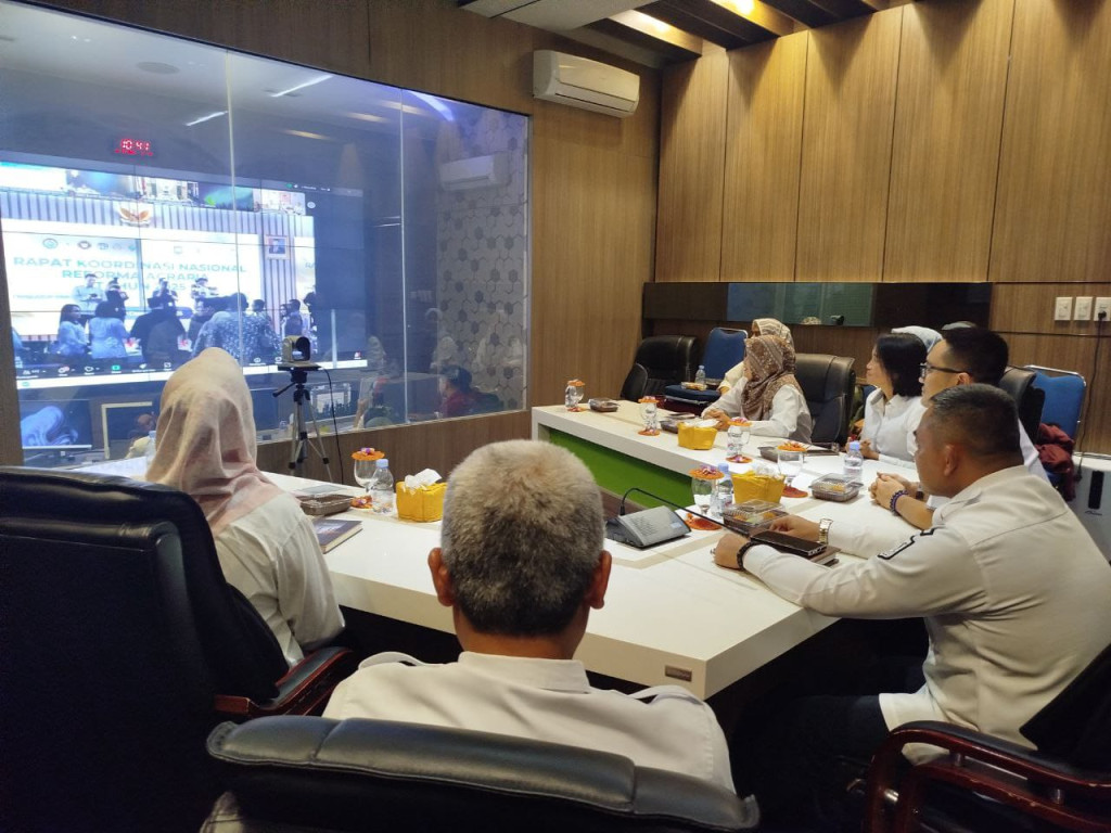 Pemko Binjai Ikuti Rakornas Reforma Agraria Nasional 2025 Secara Daring