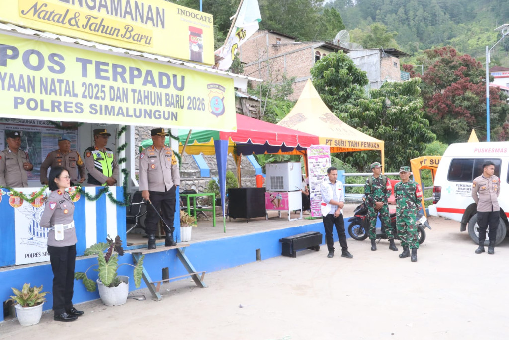 Pengamanan Natal dan Tahun Baru, Polres Simalungun Siagakan 10 Pos Pengamanan