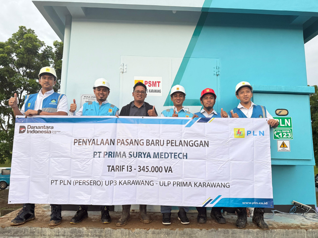 Penyalaan Pelanggan Baru, PLN Dukung Pembangunan Pabrik Farmasi PT Prima Surya Meditech