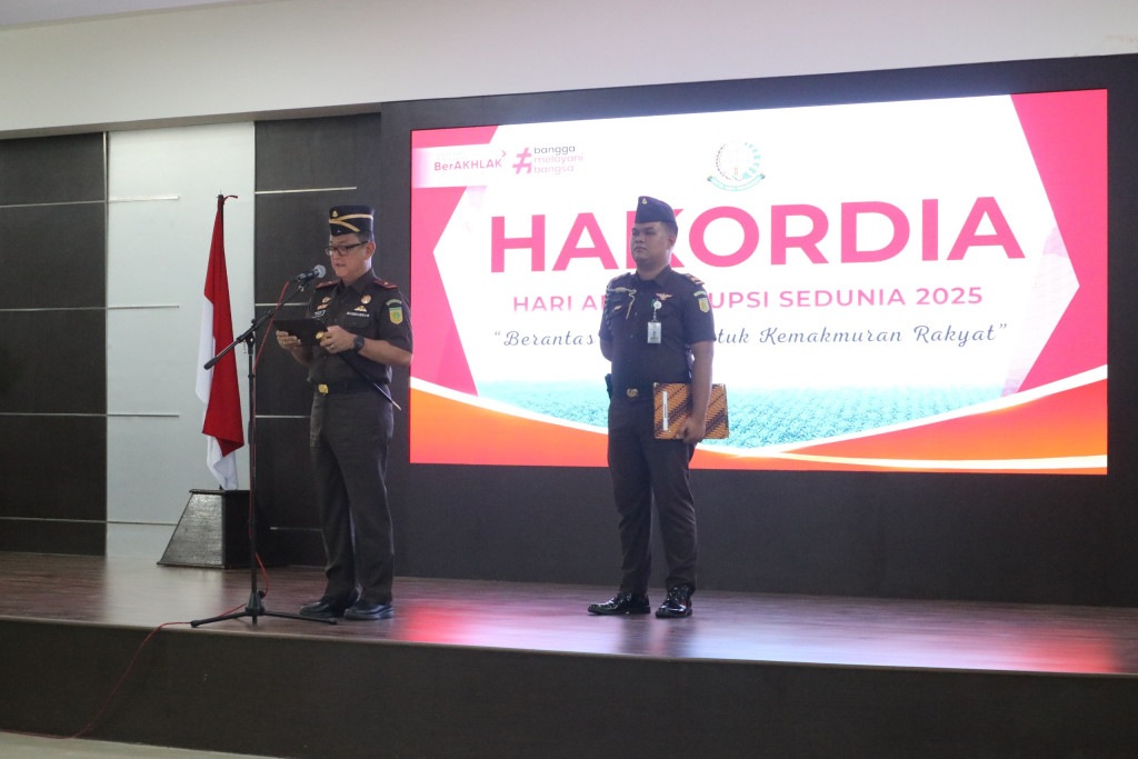 Peringati Hari Anti Korupsi Sedunia, Kajati Nuzul Rahmat Berkomitmen Berantas Korupsi Untuk Kesejahteraan Rakyat Sulteng