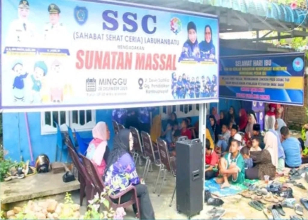 Peringati Hari Ibu 2025, Bupati Labuhanbatu Gelar Sunat Massal Gratis di Rantau Selatan