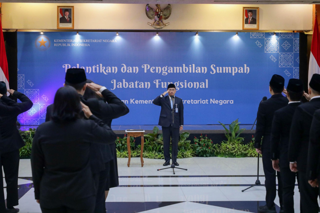 Perkuat Profesionalisme ASN, Kemensetneg Ambil Sumpah 90 Pejabat Fungsional