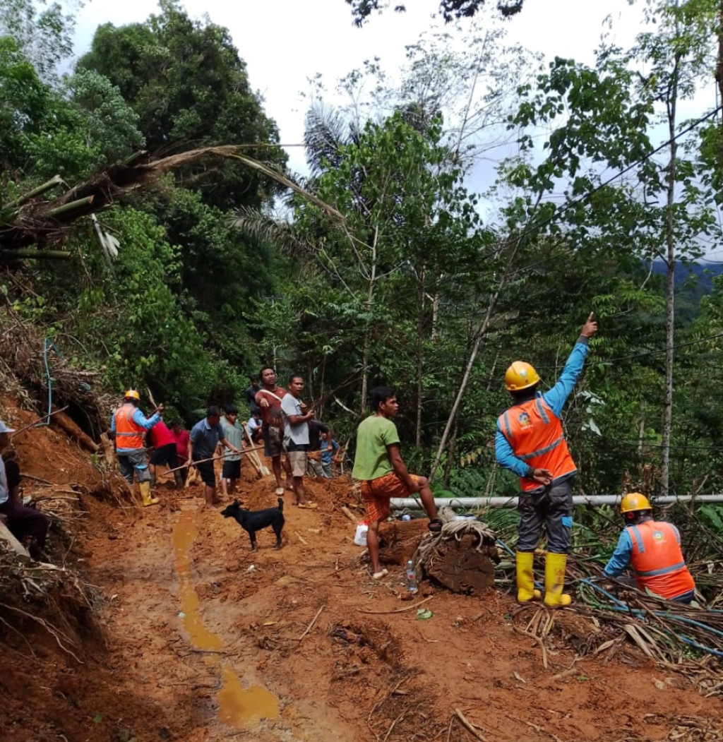 Petugas PLN Bersama Warga Berjuang Manual di Desa Togabasir