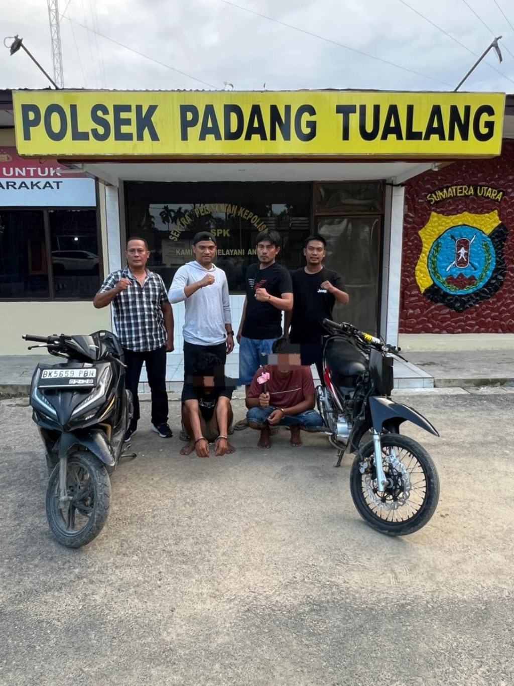 Polsek Padang Tualang Ungkap Kasus Pencurian Sepeda Motor, Dua Pelaku Diamankan