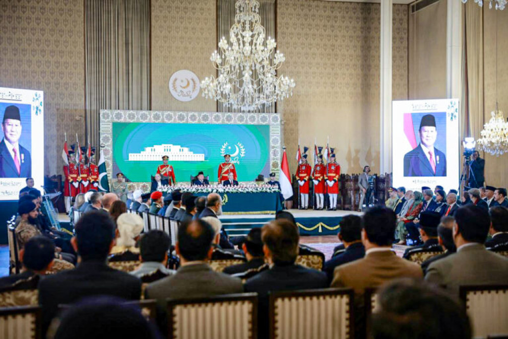 Prabowo dan Presiden Zardari Gelar Pertemuan di Aiwan-e-Sadr