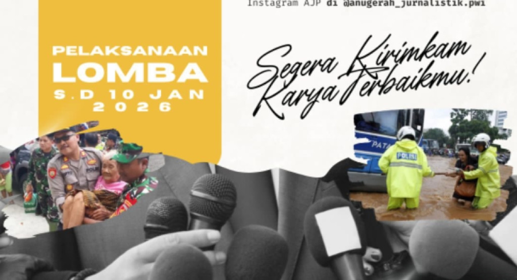 PWI Gelar AJP 2025 dengan Hadiah Rp300 Juta, Perkuat Peran Jurnalisme di Bencana Sumatera