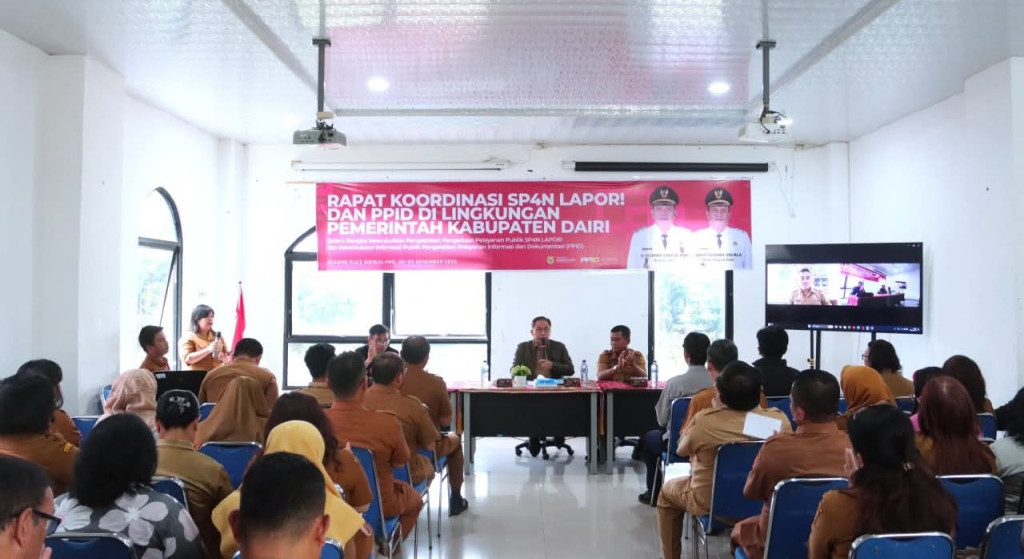Rakor SP4N Lapor! dan PPID, Ini Kata Sekda Dairi
