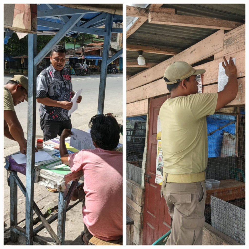 Satpol PP Sisir Pusat Kota Padangsidimpuan, Ingatkan Pedagang Tak Naikkan Harga di Tengah Bencana