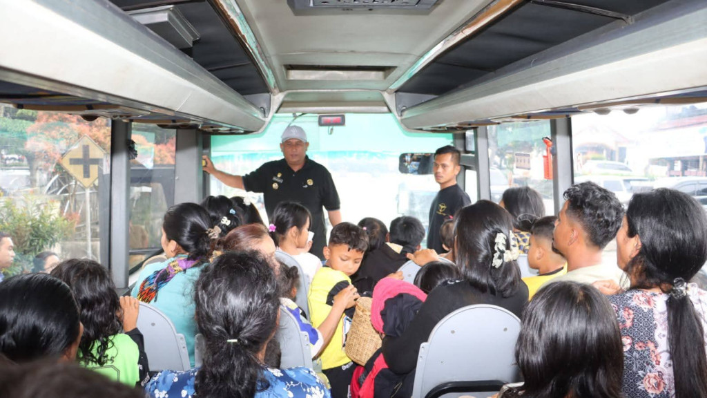 Seminggu Mengungsi, Warga Desa Parbuluan VI Kembali ke Desanya