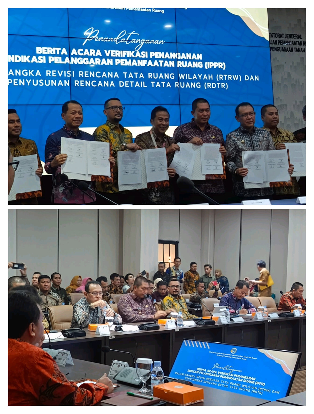 Teken Verifikasi IPPR di ATR/BPN, Wali Kota Pagar Alam Pastikan Arah Revisi RTRW–RDTR Kian Tegas