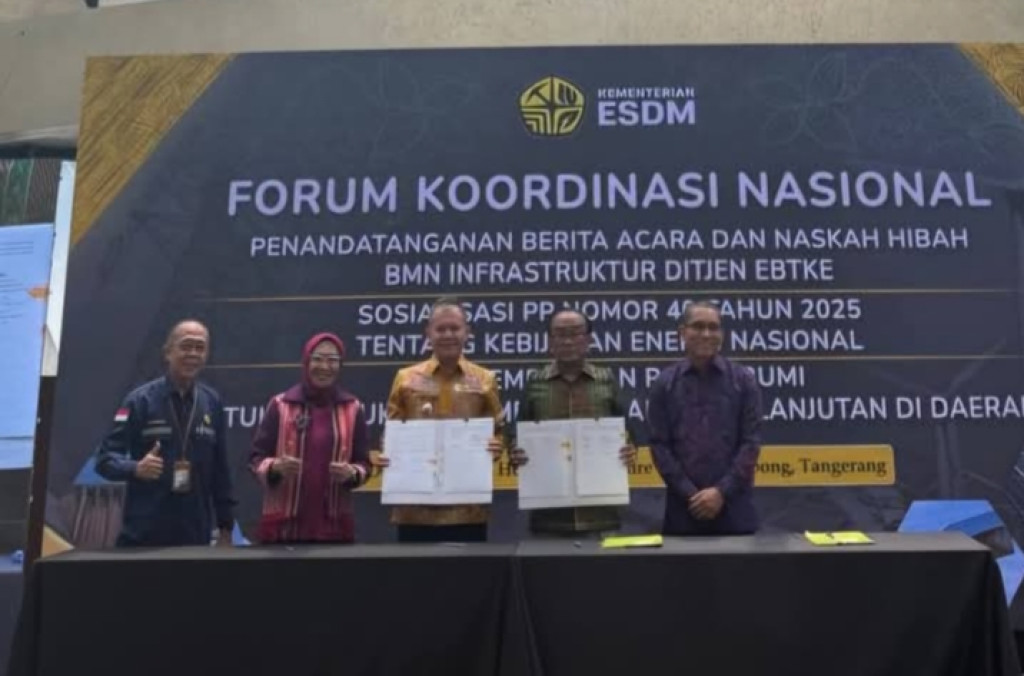 Wabub Samosir Lakukan Serah Terima BAST dan BMN Dengan Kementerian ESDM