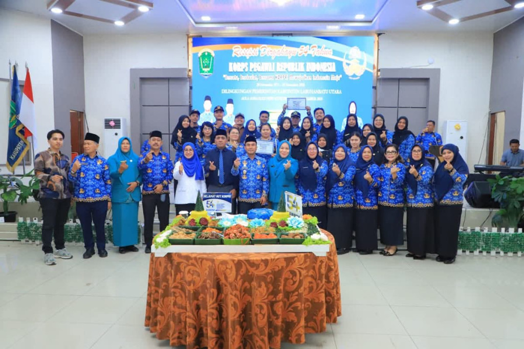 Wabup Labura Ajak KORPRI dan ASN Tingkatkan Adaptasi Teknologi pada HUT ke-54