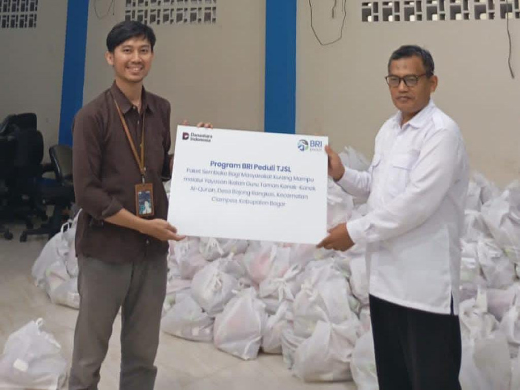 Wujud Kepedulian Sosial, BRI Salurkan Bantuan Pangan di Kabupaten Bogor