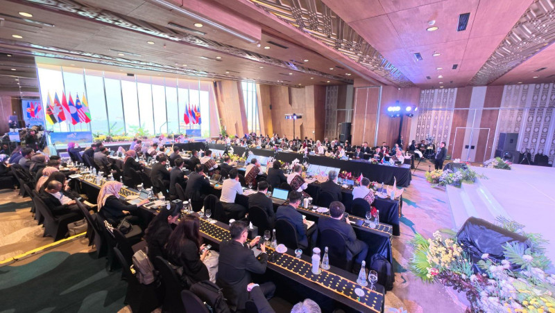 Suasana agenda The 41st HAPUA Council Meeting yang diselenggarakan di Labuan Bajo, Kabupaten Manggarai Barat, Nusa Tenggara Timur, pada Sabtu (04/10/2025). 