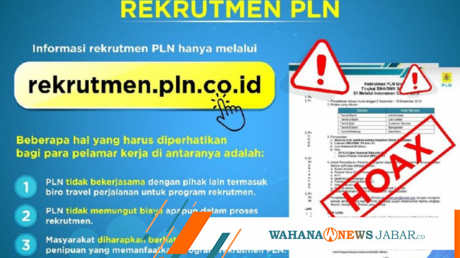 Hati-Hati Penipuan Rekrutmen Mengatasnamakan PT PLN - Wahana News Jabar