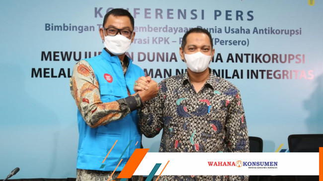 Cegah Korupsi KPK Beri Rompi Biru Ke PLN - Wahana Konsumen