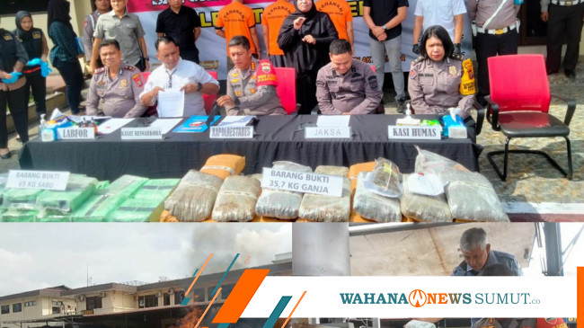 Polrestabes Medan Musnahkan Narkoba Seberat Kg Jaringan Internasional Malaysia Wahana News